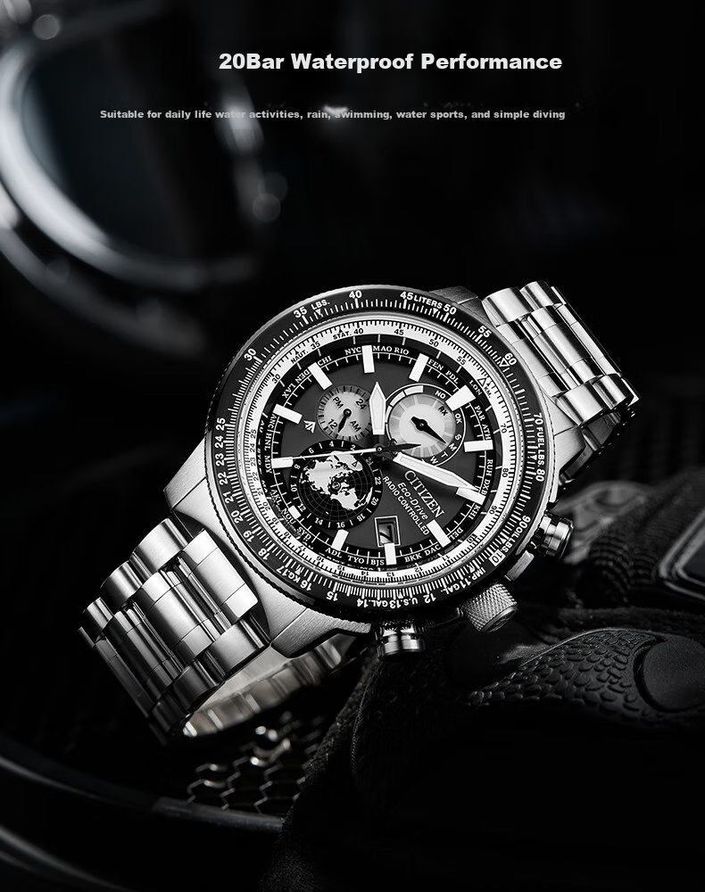 CITIZEN Watch, Men's Japanese-Korean PROMASTER Series, Eco-Drive, Radio-Controlled, Water-Resistant, Gift-Giving, BY3006-53H 14