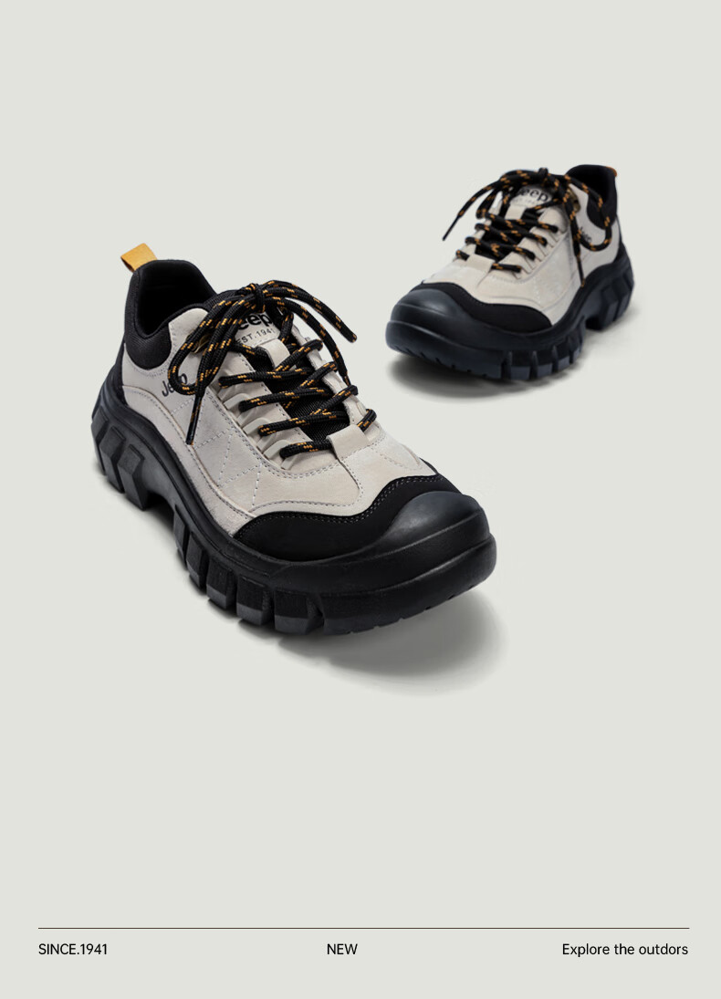 Jeep Women's Outdoor Hiking Shoes Autumn Winter Thick Sole Non-Slip Sports Shoes Trendy Casual Brown Red Size 35 9
