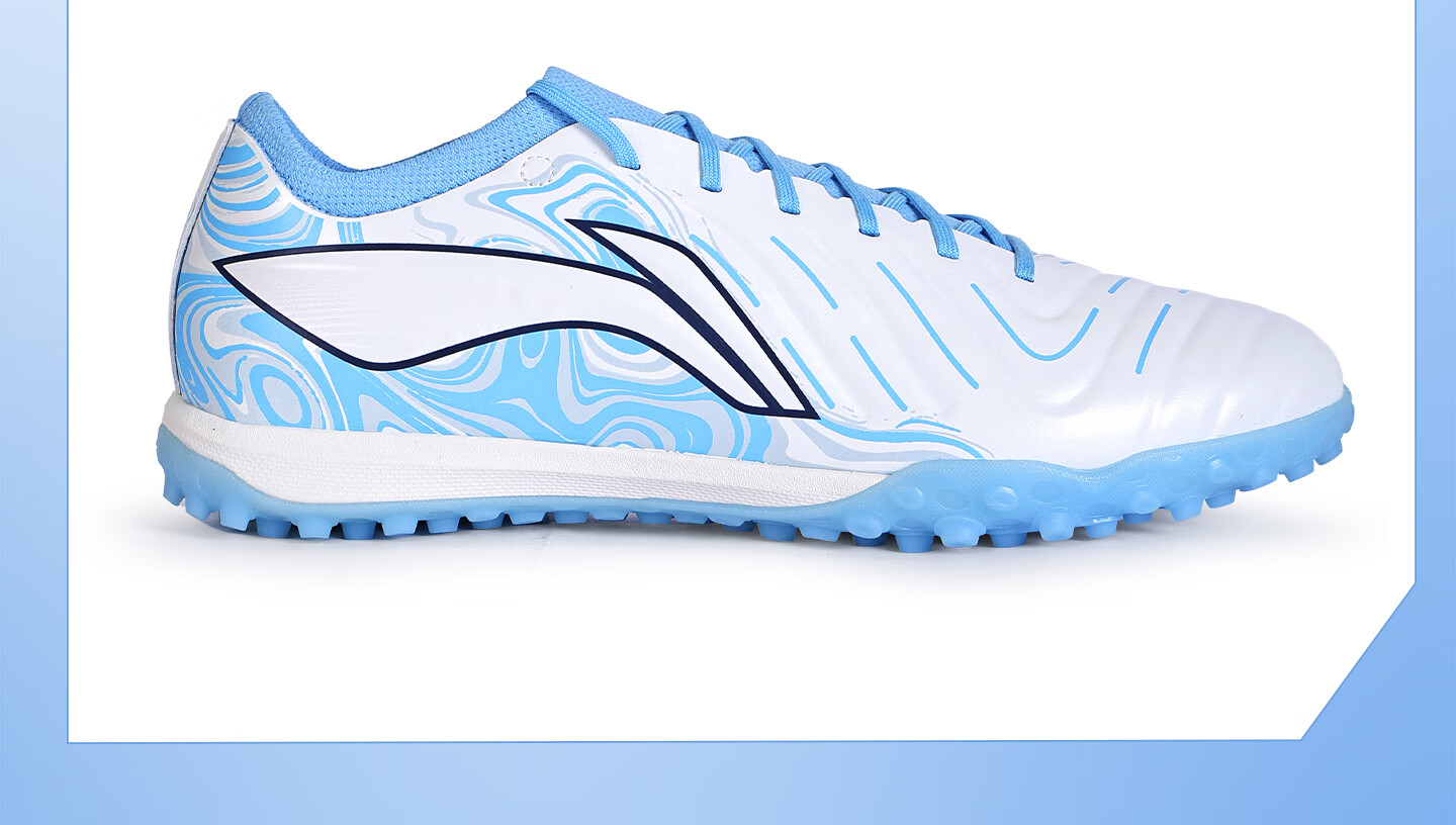 Li-Ning Men's Football Shoes TF Turf Studs Adult Youth Student Professional Training Competition Sports Non-Slip Breathable Cleats Size 42 34