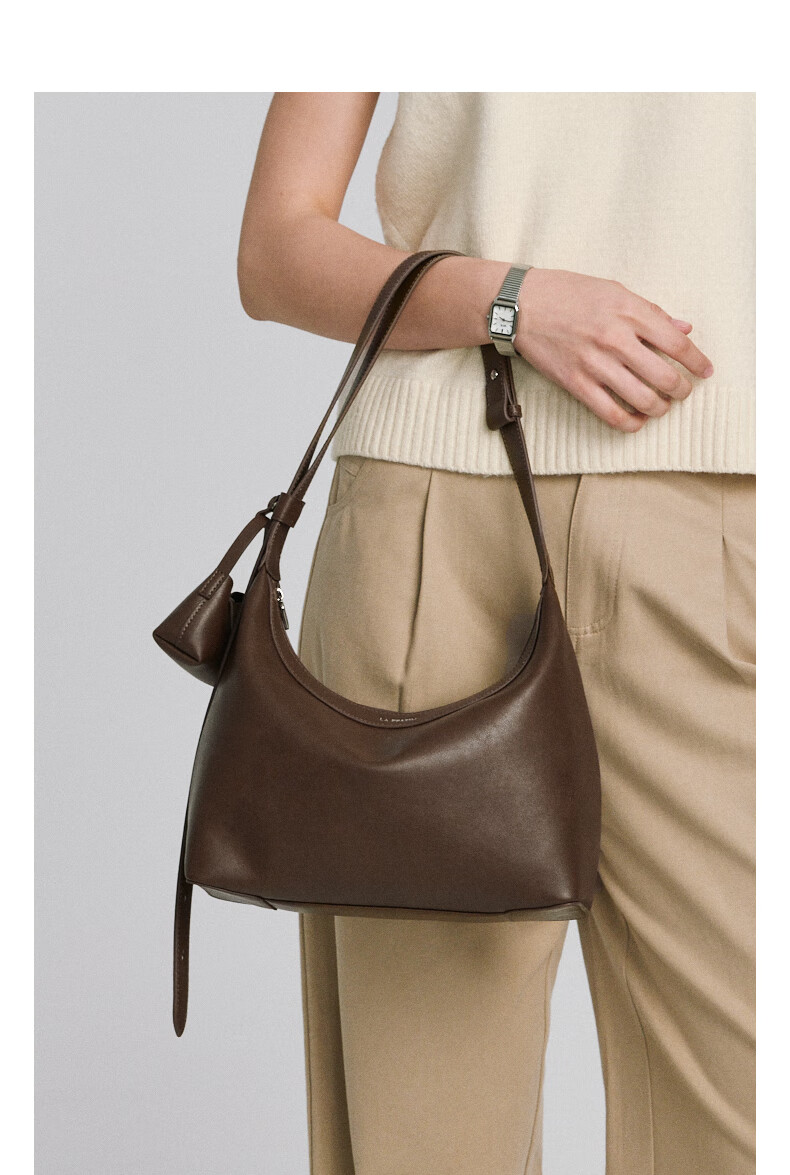 La Festin Retro Large Capacity Cowhide Tote Bag for Women, 2026 New Style Commuter Shoulder Bag, Birthday Gift for Girls 4