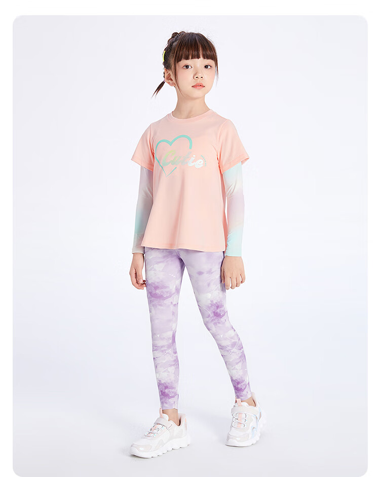 BALABALA Balaone Girls' Leggings, Children's Pants, Autumn Quick-Dry Tight-Fitting Pants, 208325123002 14