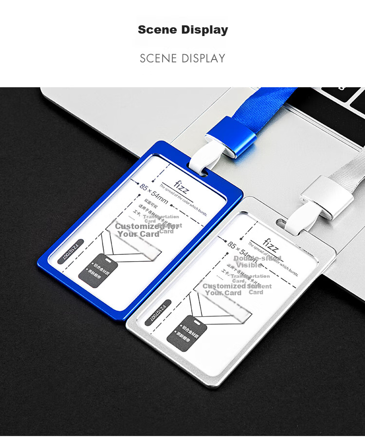 Fizz 3c Digital Full Network Low Price (fizz) 5-Pack Vertical Colorful ID Card Holder/slip-On Work Badge/metro Card Holder, White, No Lanyard, FZ107005 10