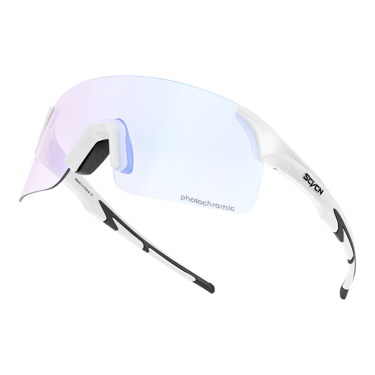 SCVCN Cycling Photochromic Glasses, Anti-Fog Frame, Color-Changing Outdoor Sports UV Protection Hiking Windproof Goggles