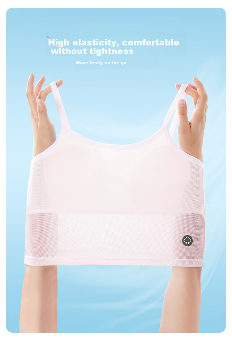 FitonTon Children's Underwear, Thin Girls' Anti-Nipple Camisole, Student Girls' Vest, Puberty Vest Underwear 4