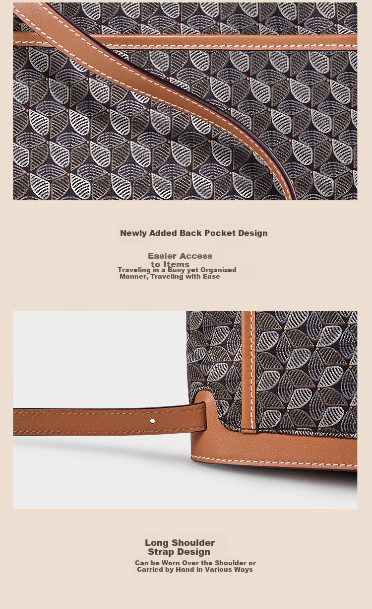 DISSONA Women's Handbag, Monogram Shoulder Bag, Tote Bag, Commuter Bag, Foldable Bag, Monogram Color 10