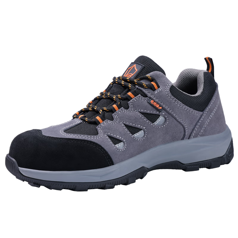BlueOwl Shield Men's Summer Breathable Anti-Slip Electrician Insulated 10KV Anti-Smash Anti-Puncture Comfortable Work Shoes D206GY Size 39