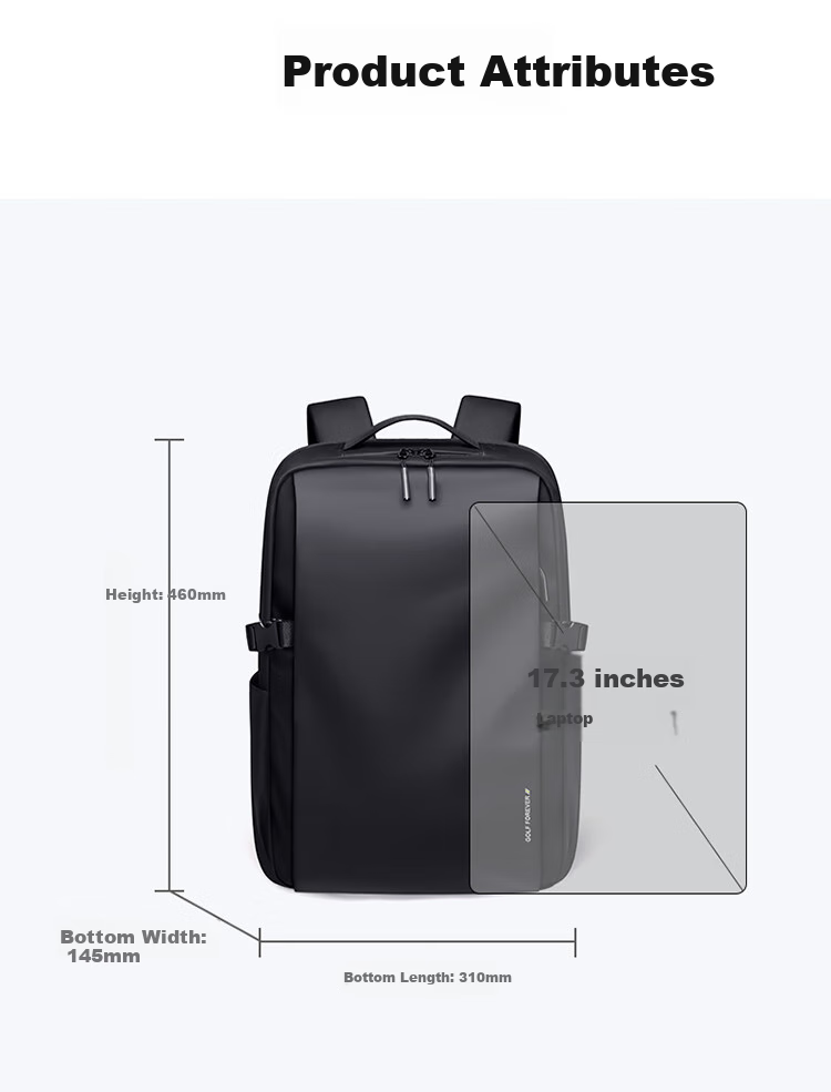GOLF Backpack for Men, Travel Backpack, 17.3-Inch Laptop Bag, Student Schoolbag, Water-Resistant Commuter Business Trip Backpack 13