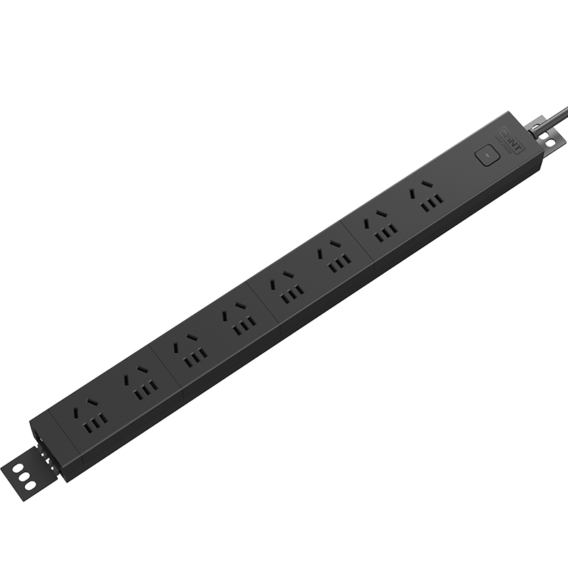 CHNT PDU Desktop Gaming Power Strip with 8 Outlets, Master Switch, 2-Meter Cable, Elegant White