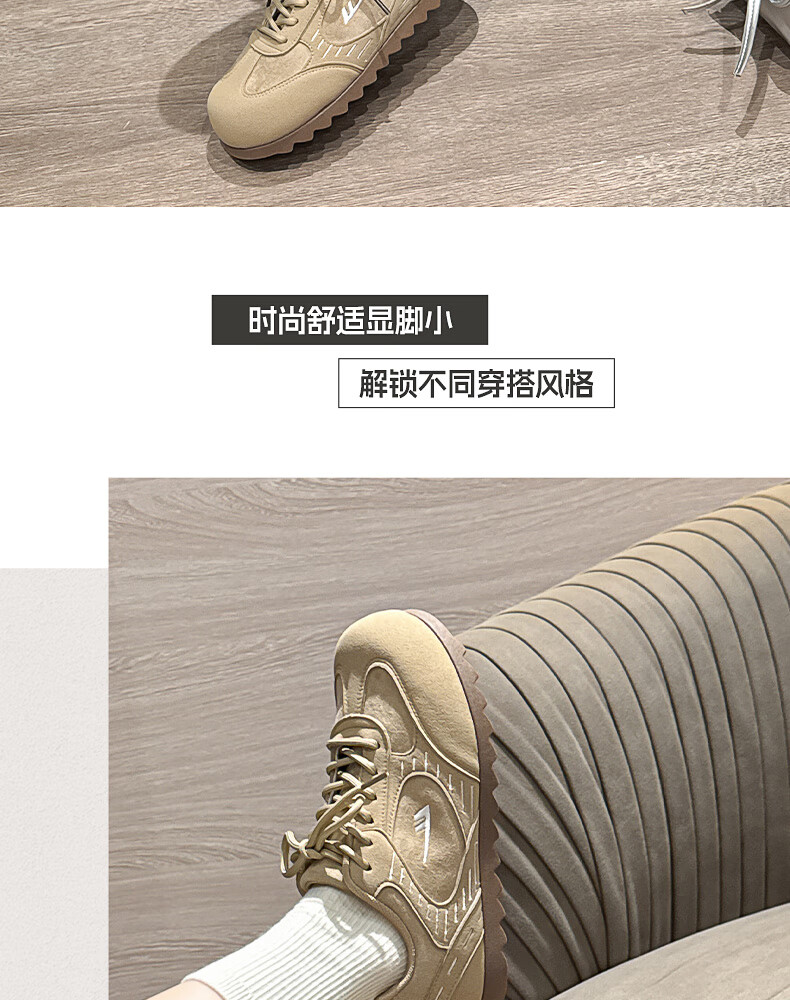 Huili Official Women's Shoes, 2026 Summer Dexun Shoes, Versatile Sneakers for Women, Retro Casual Shoes, Pink, Size 37 11