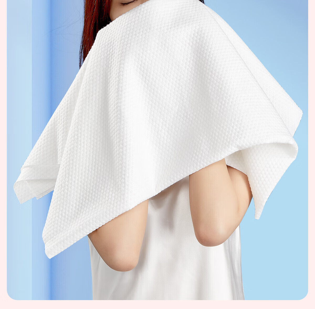 Ankexin Disposable Hair Drying Caps Super Absorbent Thickened Large Travel Portable Hair Towel 4-Pack 11