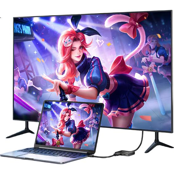 HDMI сплиттер SAMZHE FP26, 1 вход / 2 выхода, 4K@60Hz, HDMI 2.0, для подключения ноутбука к проектору