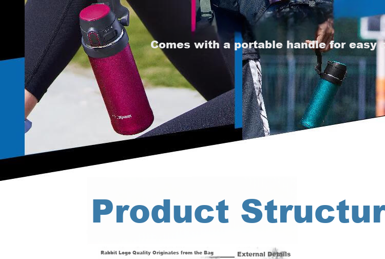 Zojirushi QAF60 Lightweight Portable Large Capacity Stainless Steel Outdoor Sports Water Bottle 600ml RK 3