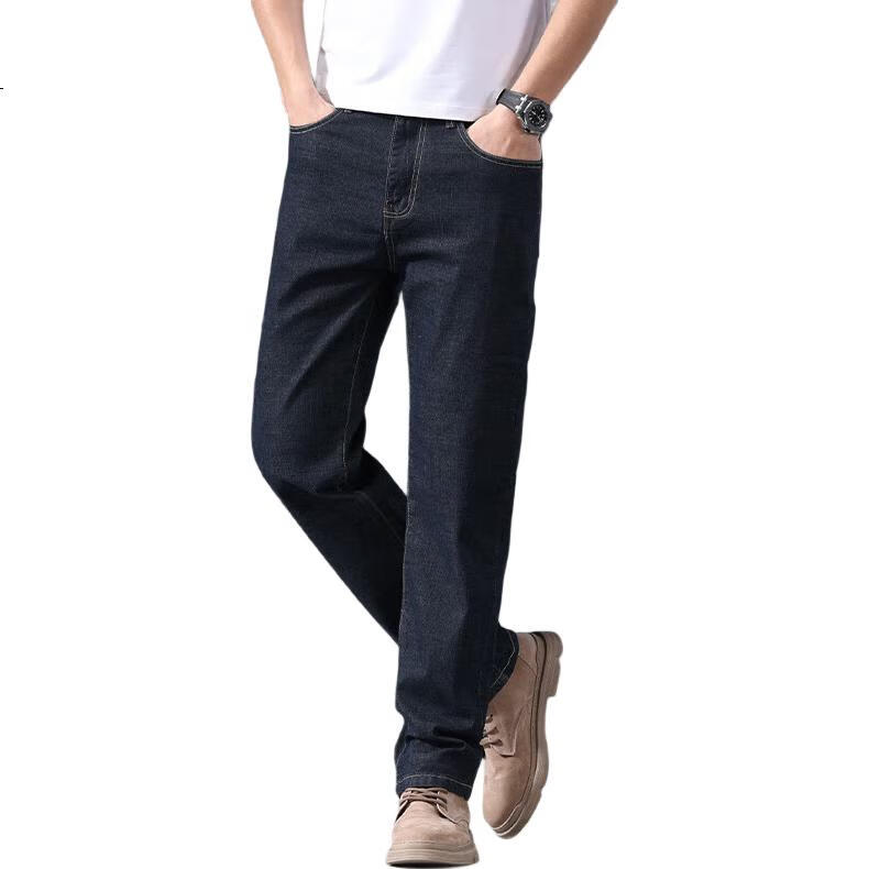 Джинсы Jeanswest мужские, синие, размер 33, прямые, бизнес-стиль, демисезон