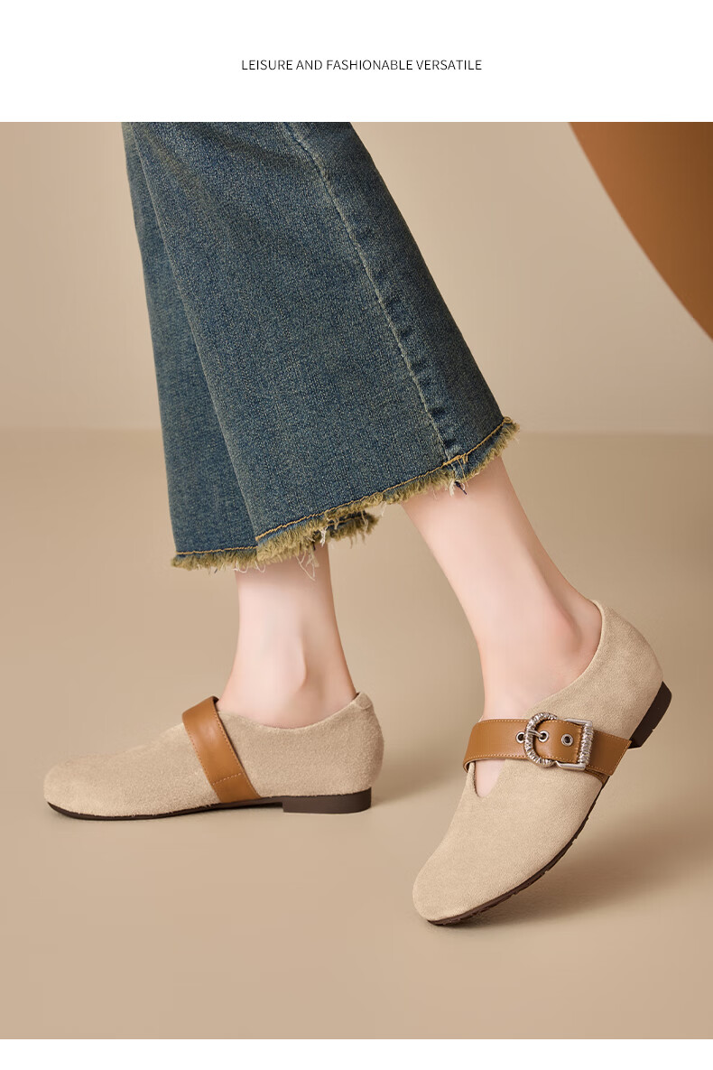 St&Sat Women's Hidden Heel Shallow Mouth Slip-On Shoes 2025 New Autumn Winter Retro Lazy Soft Sole Closed Toe Birkenstock Shoes 3