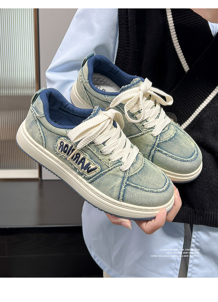 Warrior Women's 2026 Spring Autumn Fashion Sneakers Classic Versatile Retro Casual Shoes Dark Gray Size 38 12