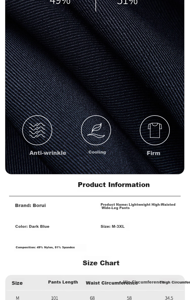 BOPRUIEY Women's High-Waist Casual Pants 2025 Autumn New Straight-Leg Loose Versatile Premium Draped Wide-Leg Trousers 6