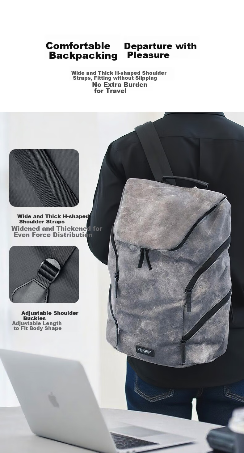 VENQUE Backpack for Men And Women, Large Capacity Lightweight Outdoor Travel Bag, Commuter Business Laptop Bag, College Student Schoolbag 7