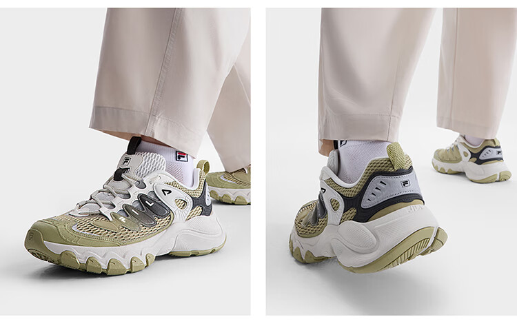 FILA Mushroom Sneakers Modern Sports Shoes Men's Autumn Winter Thick Sole Casual Dad Shoes 37