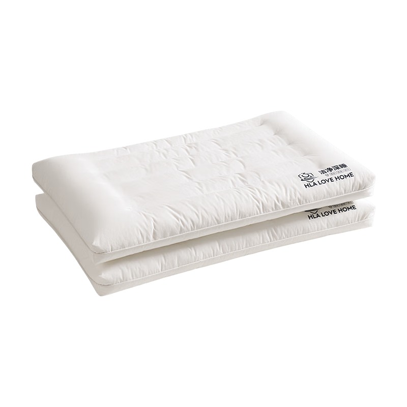 HLA A-Class Pure Cotton Three-Protection Pillow Core Antibacterial Anti-Mite Oil-Resistant Fiber Pillow Low Pillow for Sleeping Single Pack