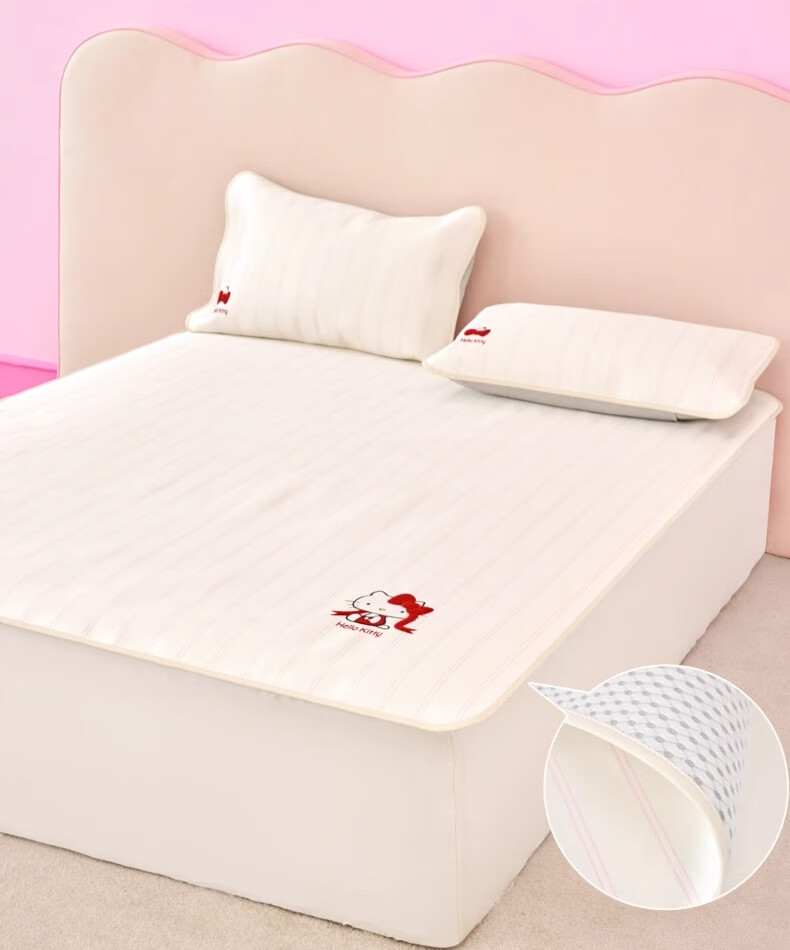Tbh Sanrio Hello Kitty Ice Silk Summer Cooling Mat Machine Washable Soft Mat 120x200cm with Straps 8