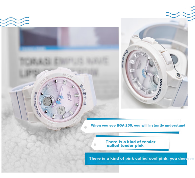 Casio Women's Watch BABYG Sports Student Watch, Mermaid Ocean [Valentine's Day Gift], BGA-250 2