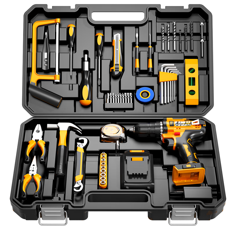 Airuide Rechargeable Electric Drill Household Tool Kit, Lithium Battery Repair Complete Set, Hardware Tool Kit, Electric Screwdriver