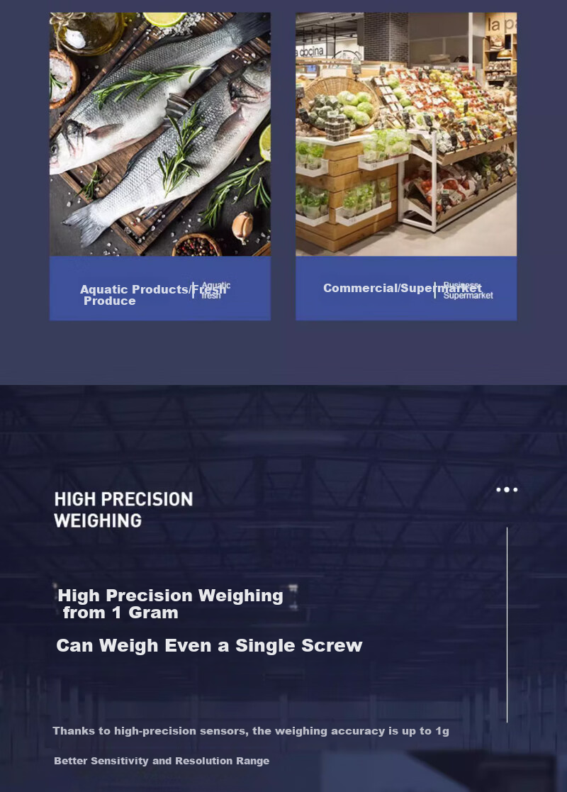 Demin High-Precision Electronic Scale, Gram Scale for Industrial Counting, Commercial Pricing Scale, Express Delivery Floor Scale, 300kg/1g Capacity 4