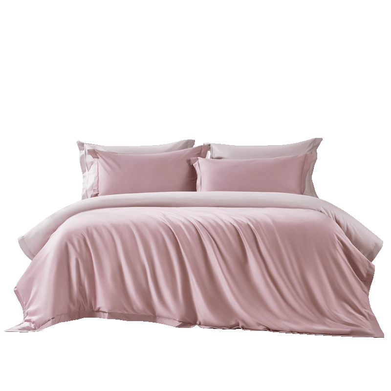 FUANNA 60S Sateen Cotton Three-Piece Set Student Dormitory Single Bedding Set Cotton Sheet Duvet Cover Pillowcase 1.2m Bed