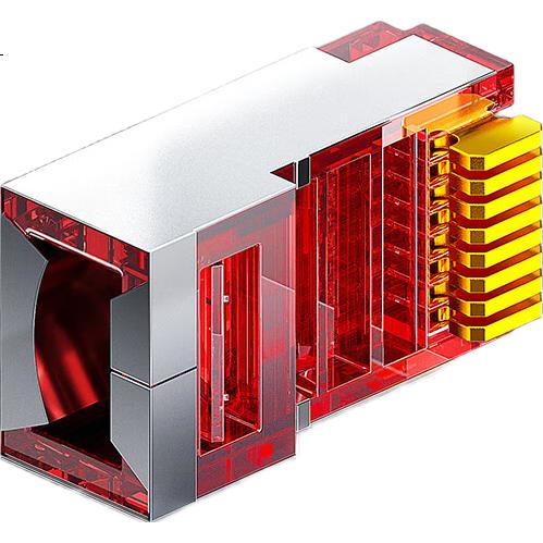 Сетевой коннектор AMPCOM категории 6, экранированный FTP, Gigabit Ethernet, RJ45, 8P8C, чистая медь, позолоченный, 100 шт.