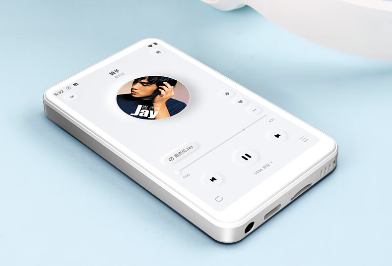 Fanmu MP3/MP4 Music Player Smart WiFi Internet Closed System MP5 Bluetooth Student Portable English Learning Player BF12 16GB White 3