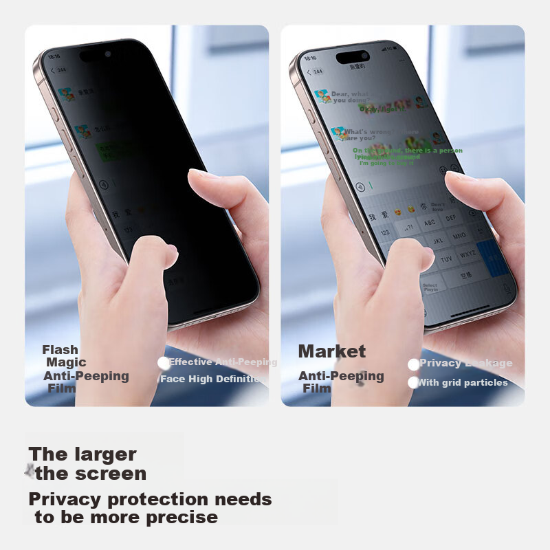 Защитное стекло SmartDevil для Apple iPhone 14 Pro Max, антишпионское, закаленное, противоударное, пылезащитное, полноэкранное
