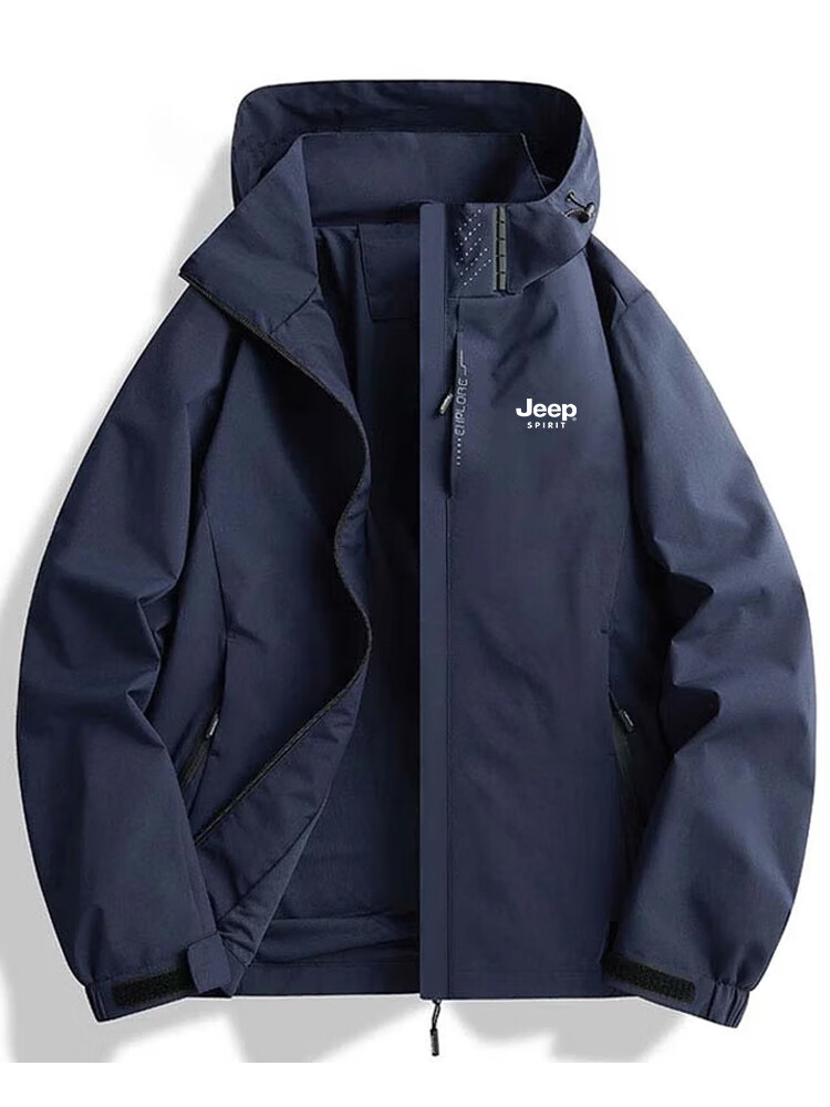 JEEP SPIRIT Men's Summer Casual Lightweight Sun Protection Jacket Comfortable Outdoor Sports Skin Jacket Dark Gray 5XL 13