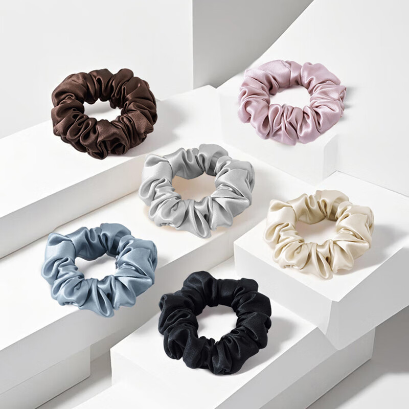 Шёлковый резинка-скранч Саньшан, 19 мм, 100% натуральный шёлк, для волос, подарок на День Святого Валентина, лотосовый розовый, 2.5 см