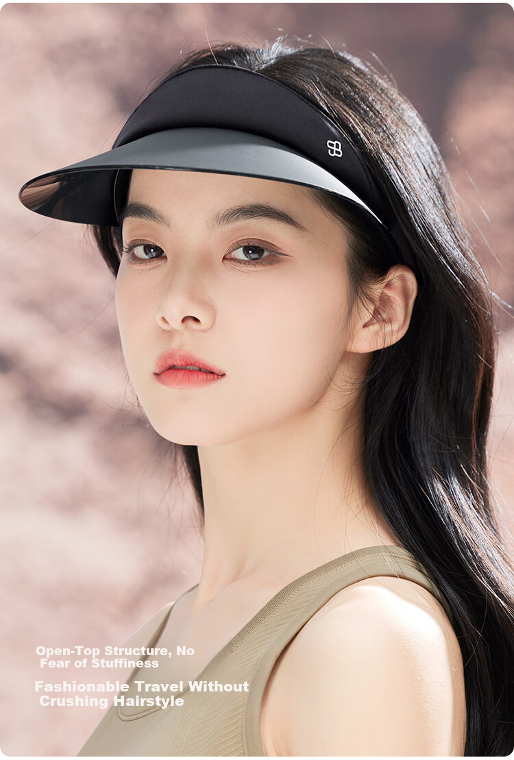 JIUMU Sun Protection Hat for Women, Sun Visor Cap, Sunhat, Visor Hat, Cool Cap, Summer Outdoor Face-Covering UV Protection Hat for Wome 5