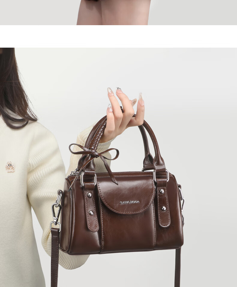 Aiqinghai Women's Handbag, Cowhide Crossbody Bag, Commuter Tote Bag, Luxury Brand, Practical Birthday And Mother's Day Gift for Mom 3