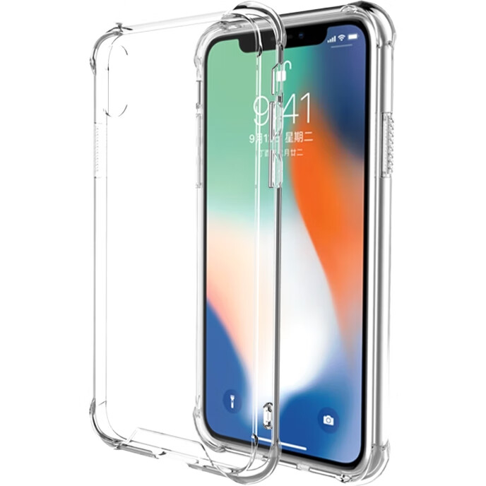 Чехол ESCAPE для iPhone X/XS, 5.8 дюйма, силиконовый, противоударный, с отверстием для шнурка, полупрозрачный белый