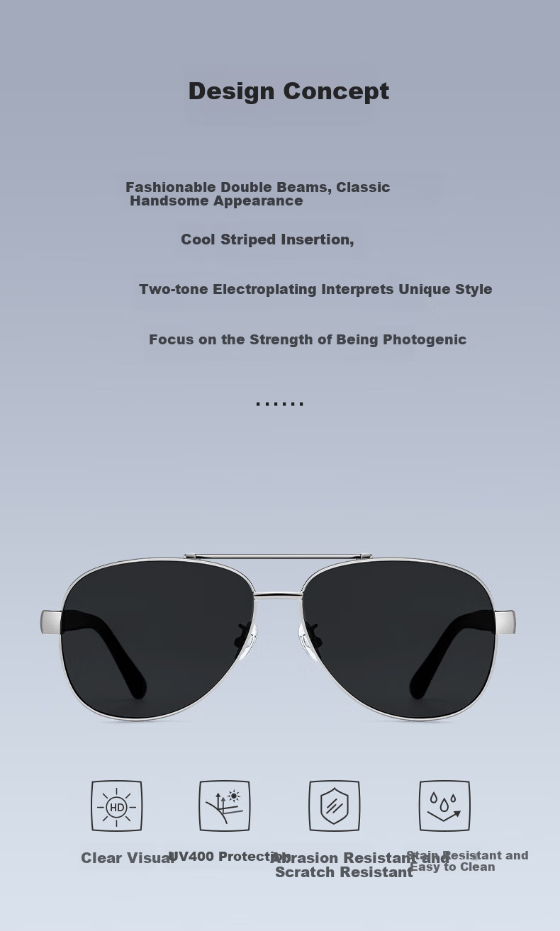 HLA Polarized Sunglasses, High-Quality Sunglasses for Men, Outdoor Driving UV Protection Glasses, Gift, 242 2