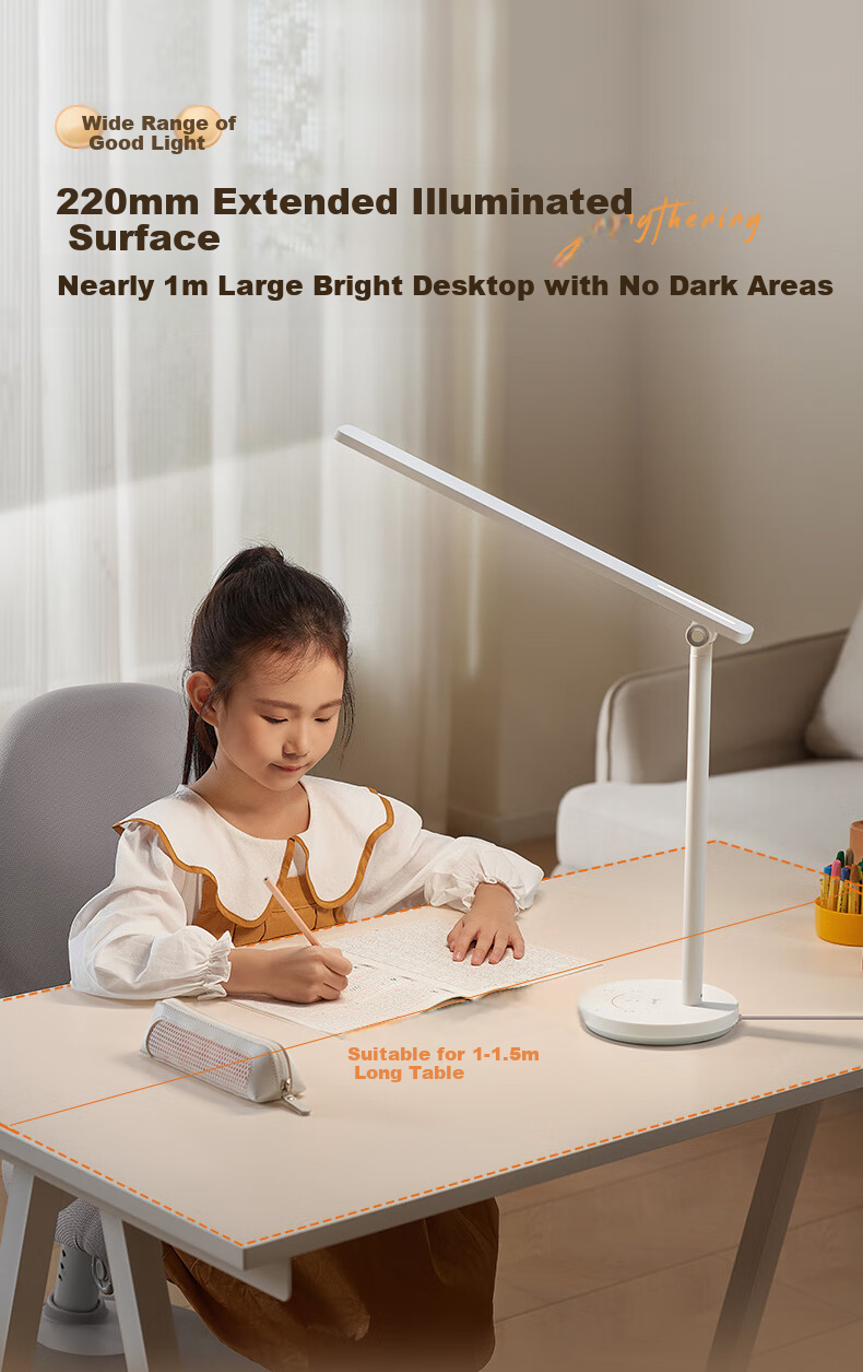 Midea AAAAA Certified Eye Protection Study Lamp [Renovation Subsidy] Children's Home Bedroom Dormitory Desk Reading Writing Table Lamp 6