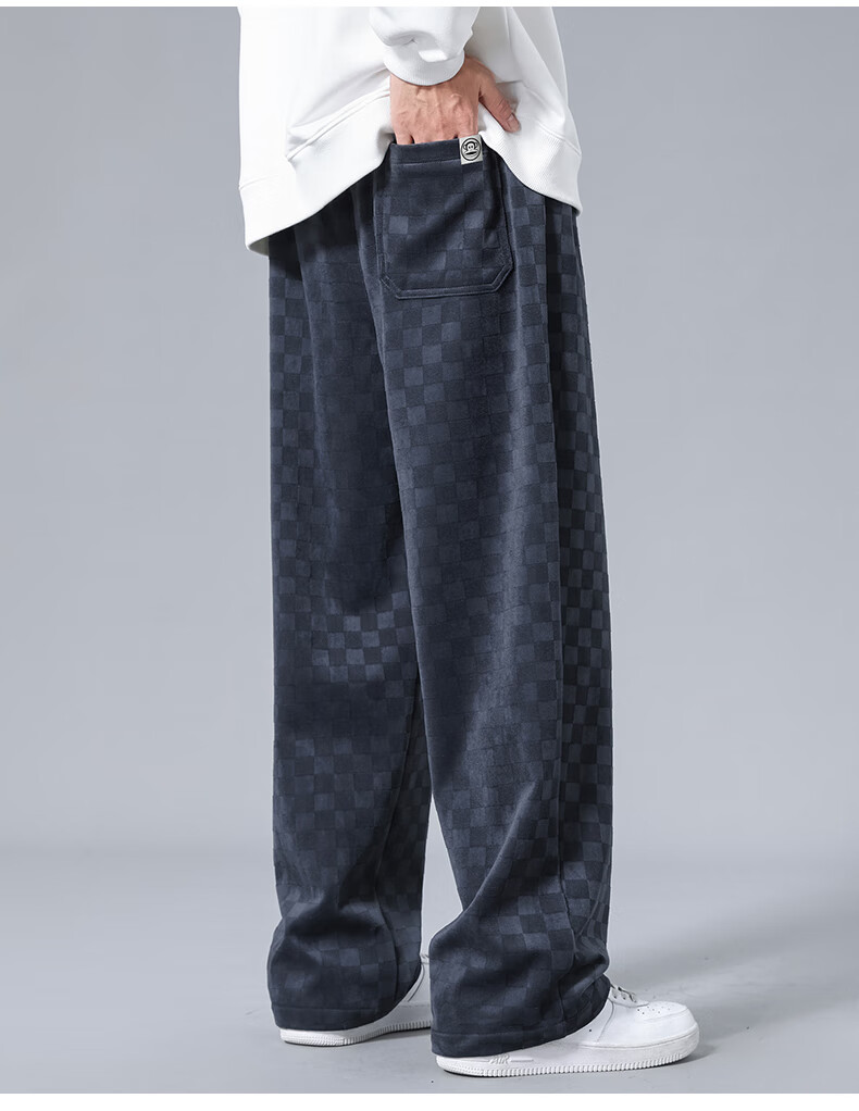 Paul Frank Men's Casual Pants 2025 Autumn New Loose Sweatpants Fashion Trendy Brand Dark Gray M 3