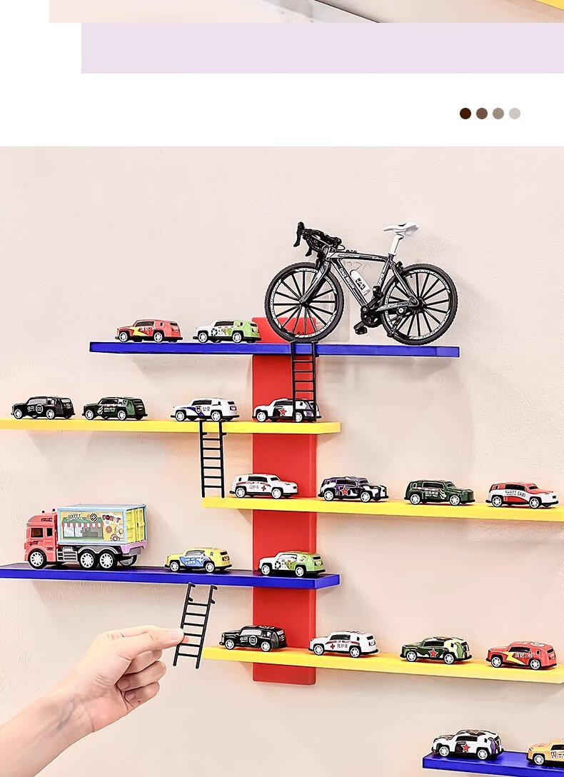 OManti Wall-Mounted Blind Box Storage Box, DIY Pop Mart Figurine Display Rack, Wall-Mounted without Drilling, Bedroom Toy Organizer Shelf 6