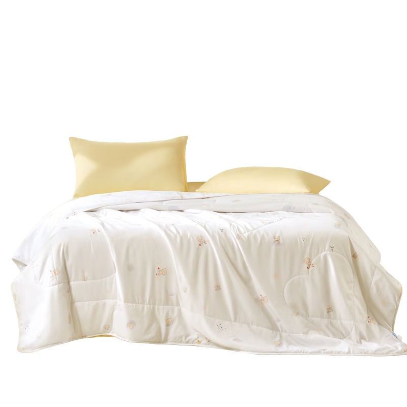 Fuannaertong Infant Class A 30% Soybean Fiber Antibacterial Breathable Summer Quilt, 152*210cm [Washable]