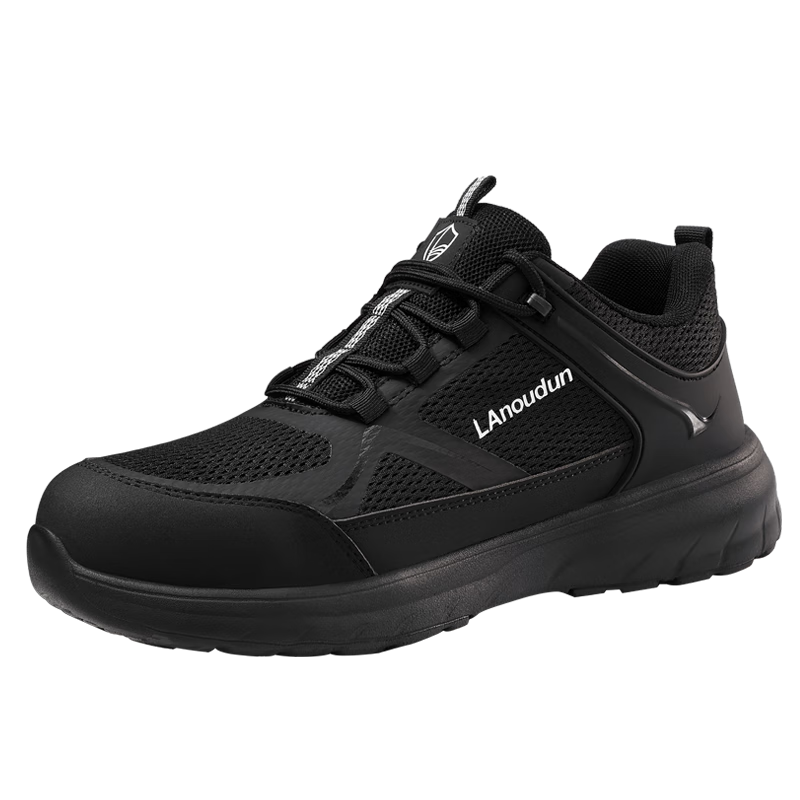 BlueOwl Shield Men's Summer Breathable Ultra-Light Durable Anti-Smash Anti-Puncture Safety Work Electrician Insulated Shoes D235KV Size 37