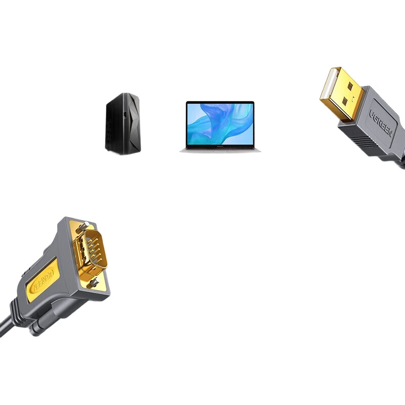 UGREEN USB to RS232 Serial Cable, 2 метра, черный
