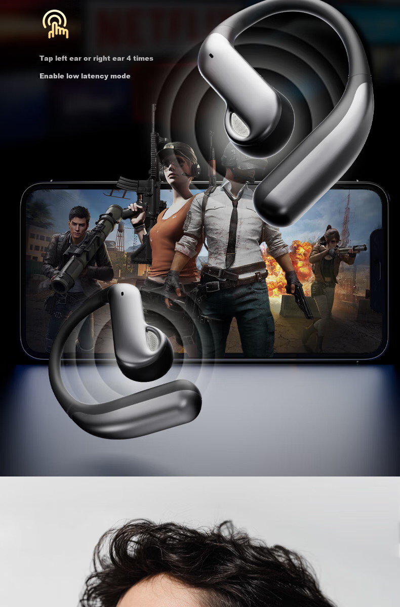 Holy Serpent Tianqin [15% Refreshing Subsidy], Bluetooth Earphones, Over-Ear Style, Latest 2026 Model, Wireless Sports Open-Style Running Headphones, Not In-Ear Bone Conduction Concept, Ranked Top Te 12