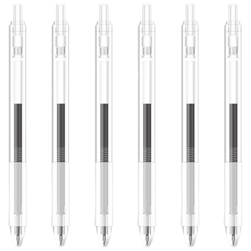 M&G Stationery Retractable 0.5mm Gel Pen Quick-Drying Black, ST Quick-Drying for Student Exams And Signature, Exam Writing Pen, 12 Pcs/box Transparent Version AGPH7705