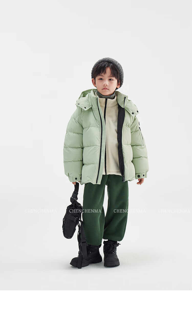 Chenchenma [Popcorn] Girls' Casual Pants, New Winter Style with Fleece Lining, Thickened All-In Warm Children's Joggers, 6837D 27
