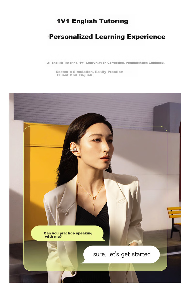 Baseus MC1pro AI Translation Bluetooth Headphones [Celebrity Style], Clip-On Open-Style Non-In Sports Call Noise Reduction Air Conduction, Suitable for Huawei And Apple Phones 15