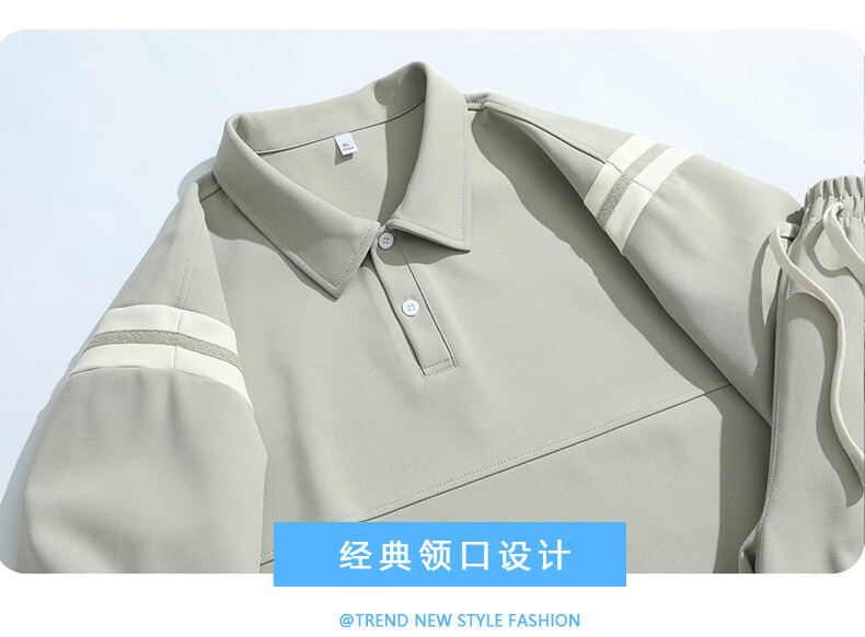 Jeanswest Outdoor Sports Short Sleeve T-Shirt Set for Men Summer Half Sleeve Top and Shorts Ice Cooling Quick-Dry Casual Two-Piece Set Light Khaki XL 16