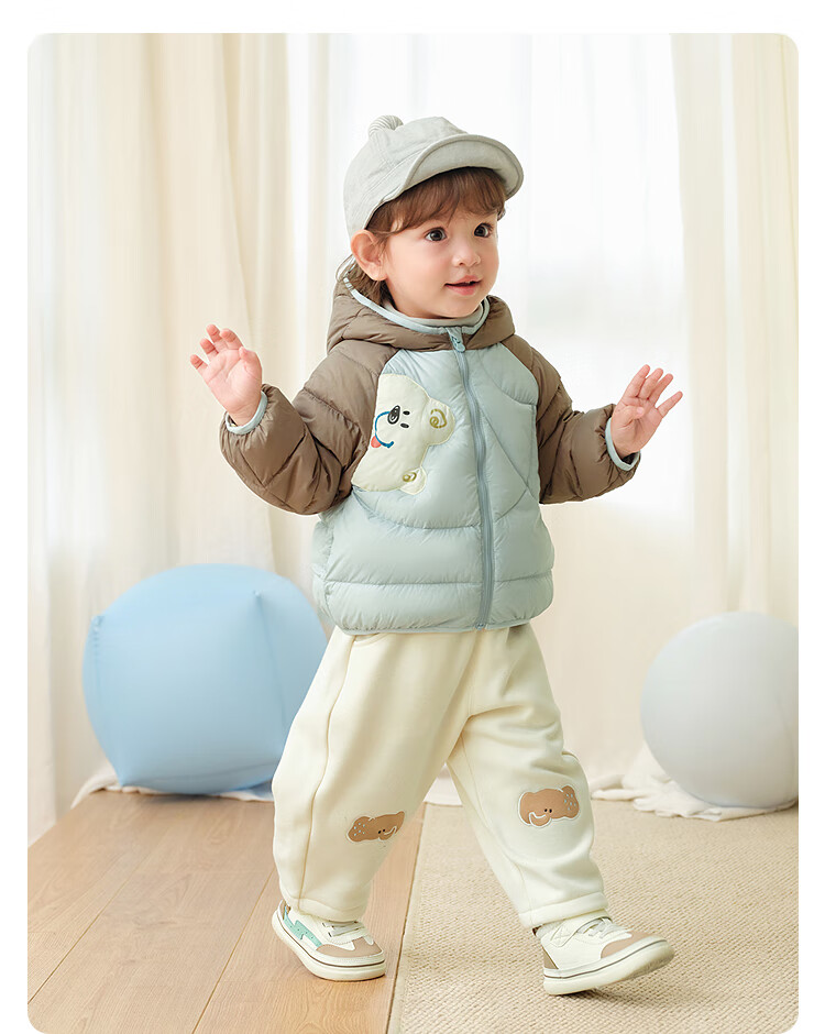 BALABALA Children's down Jacket, Baby Girls And Boys Winter Warm Coat, Cute Lightweight Outerwear for Toddlers 9