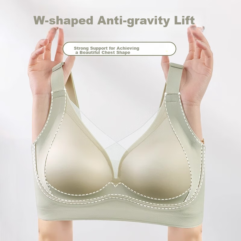 Бюстгальтер GUJIN Elegant Satin, с небольшим пуш-апом, бесшовный, с боковой поддержкой, предотвращающий провисание, размер L, элегантный фиолетовый